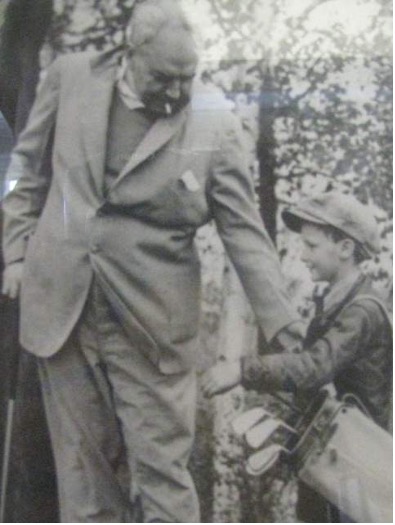 Ban Taylor with young caddie in the 1930s | OGC